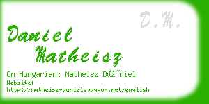 daniel matheisz business card